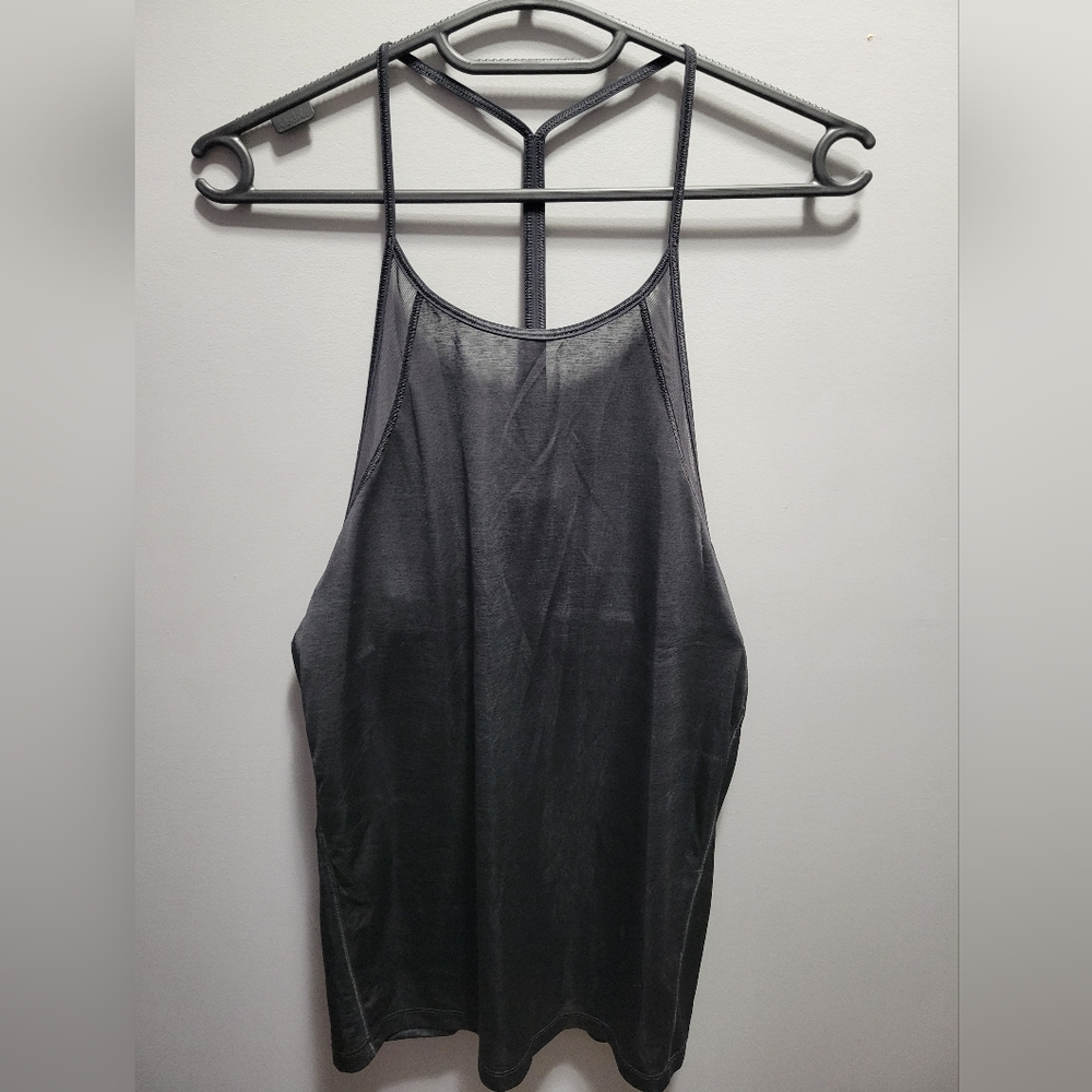 Lululemon Black Mesh Tank Top Size 6